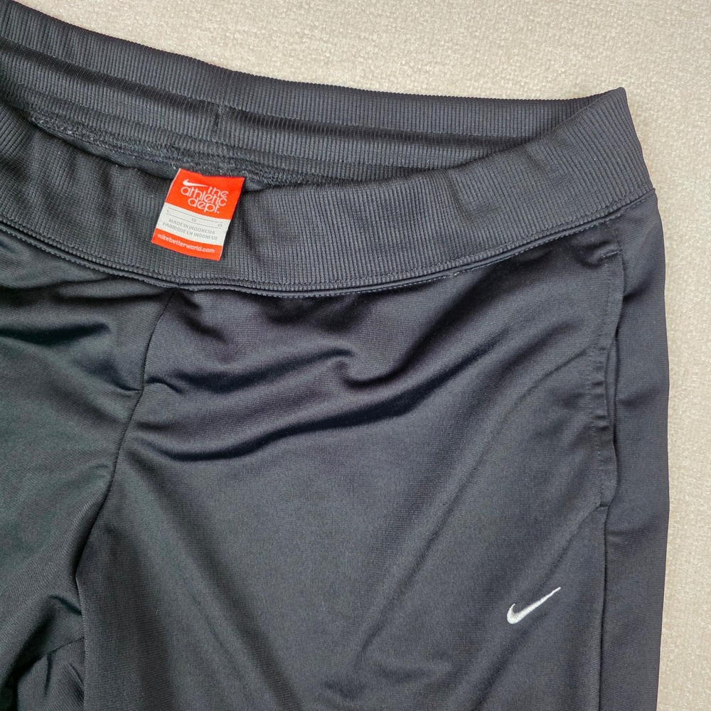 Vintage Nike Athletic Dept Mens Black Track Pants Straight Leg 521901 Y2K Size L